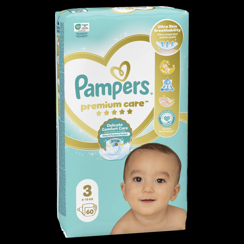 Pampers Premium Care 3 ,6-10kg, x60
