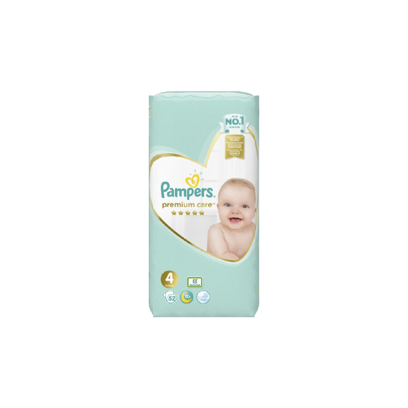 Pampers Premium Care 4 pamperi ,9-14kg, 52gb