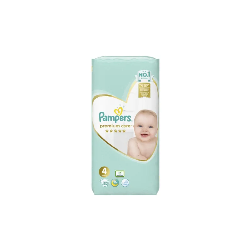 Pampers Premium Care 4 pamperi ,9-14kg, 52gb