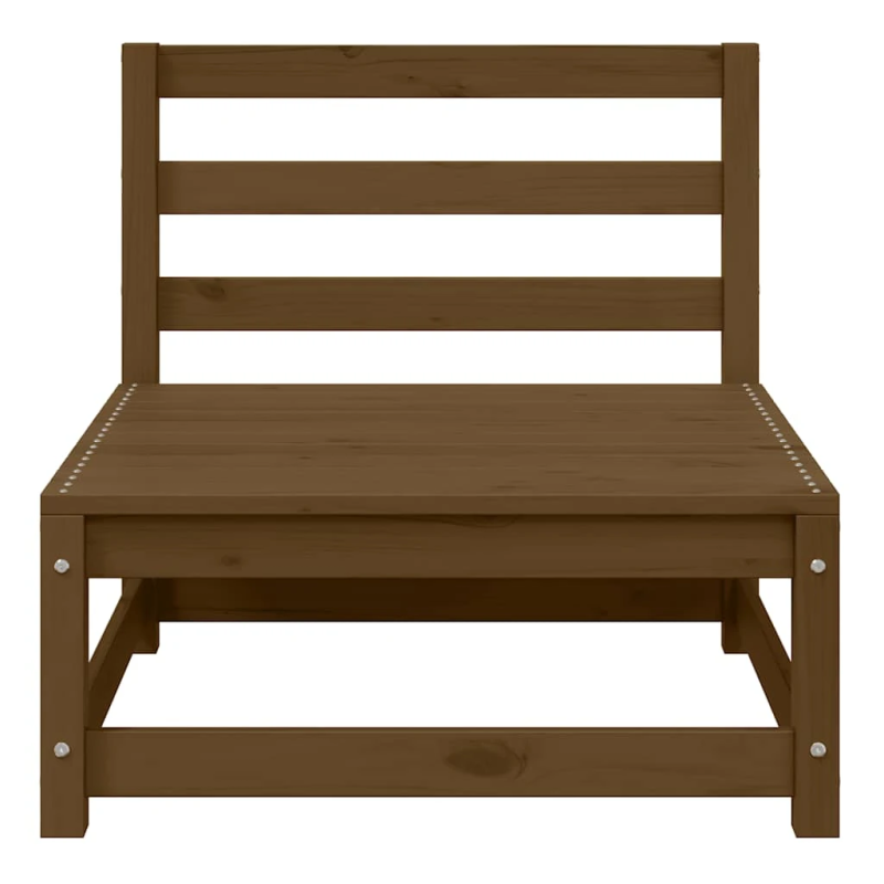vidaXL 2-daļīgs dārza atpūtas mēbeļu komplekts, brūns priedes koks