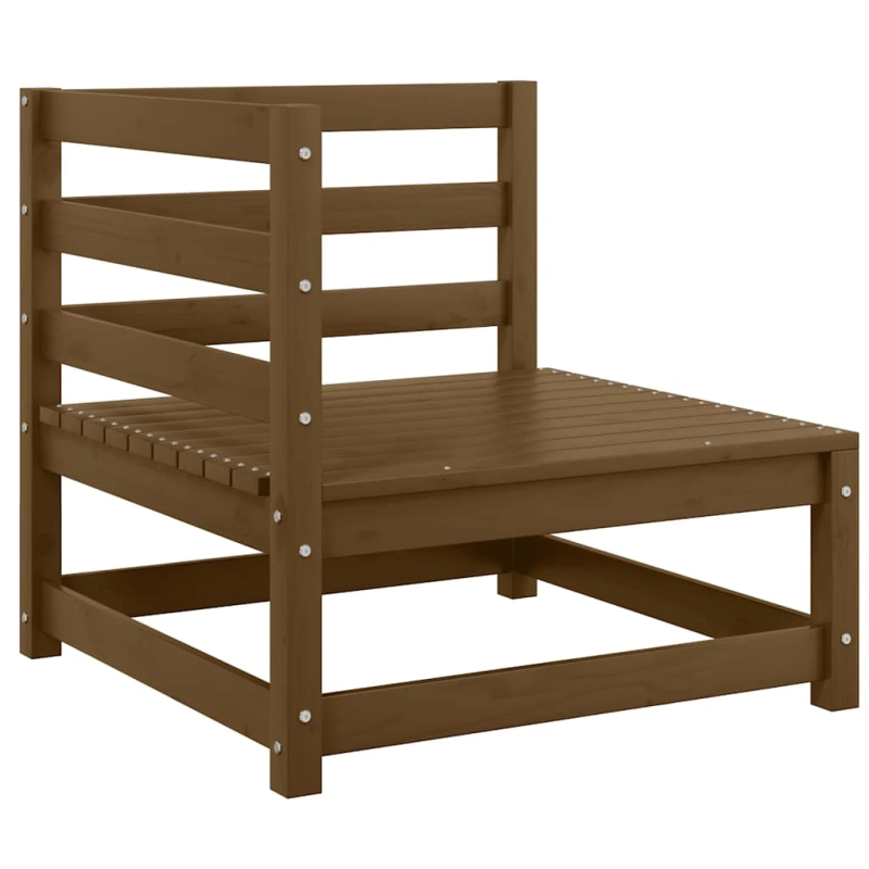 vidaXL 2-daļīgs dārza atpūtas mēbeļu komplekts, brūns priedes koks