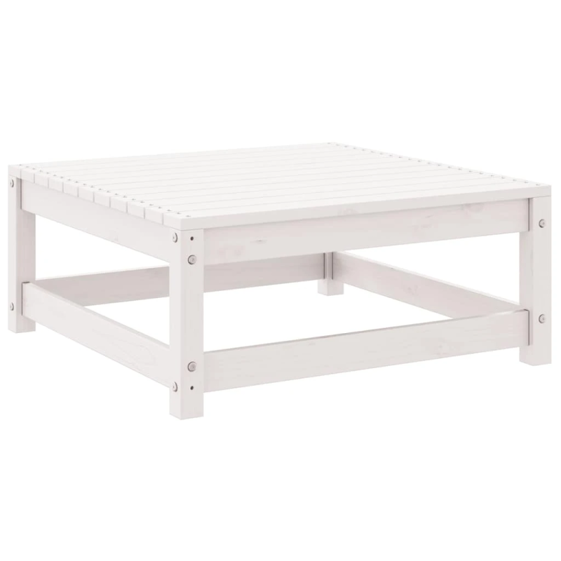 vidaXL 2-daļīgs dārza atpūtas mēbeļu komplekts, balts priedes koks