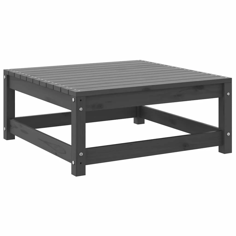 vidaXL 2-daļīgs dārza atpūtas mēbeļu komplekts, pelēks, priedes koks