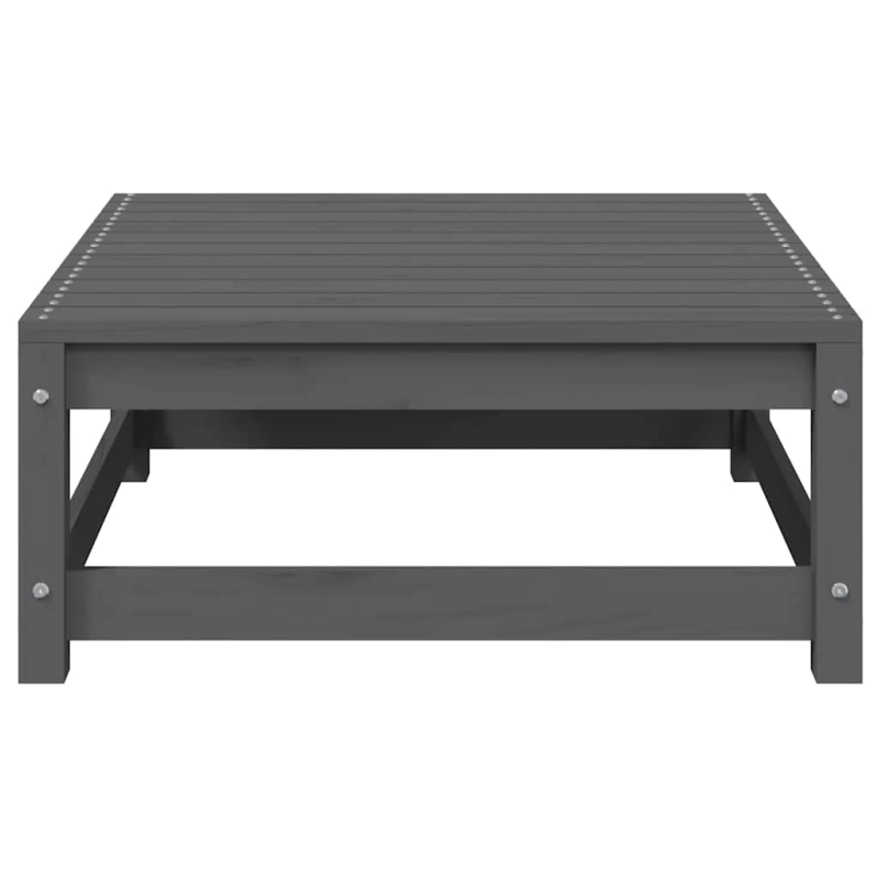 vidaXL 2-daļīgs dārza atpūtas mēbeļu komplekts, pelēks, priedes koks