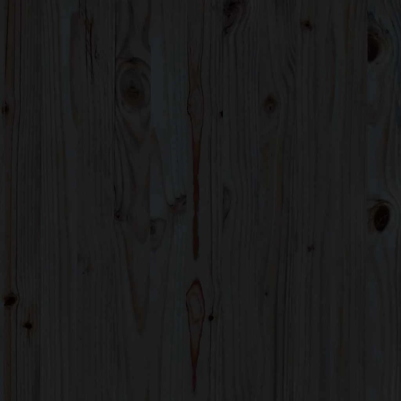 vidaXL 3-daļīgs dārza atpūtas mēbeļu komplekts, melns priedes koks