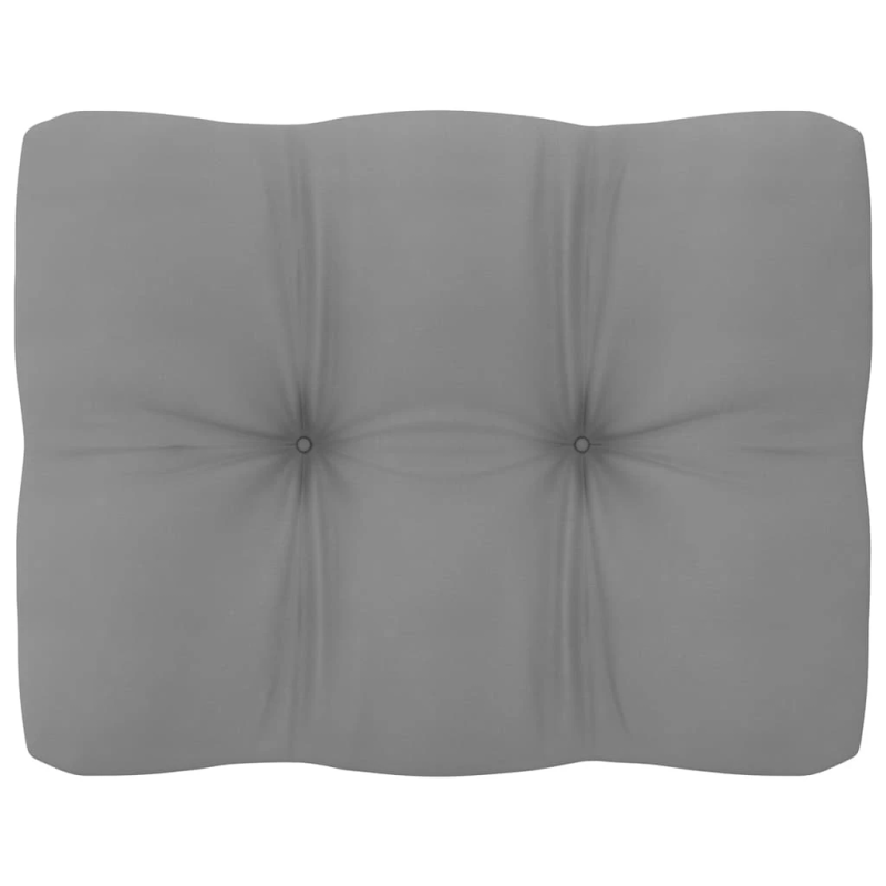 vidaXL dārza stūra dīvāns ar pelēkiem matračiem, priedes masīvkoks