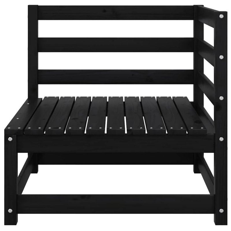 vidaXL dārza stūra dīvāns ar pelēkiem matračiem, priedes masīvkoks