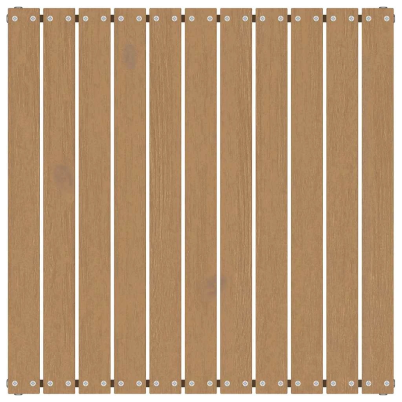 vidaXL dārza soliņš ar matraci, medus brūns priedes masīvkoks