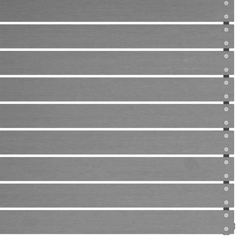 vidaXL vidējie dārza dīvāni ar matračiem, 2 gab., pelēks priedes koks