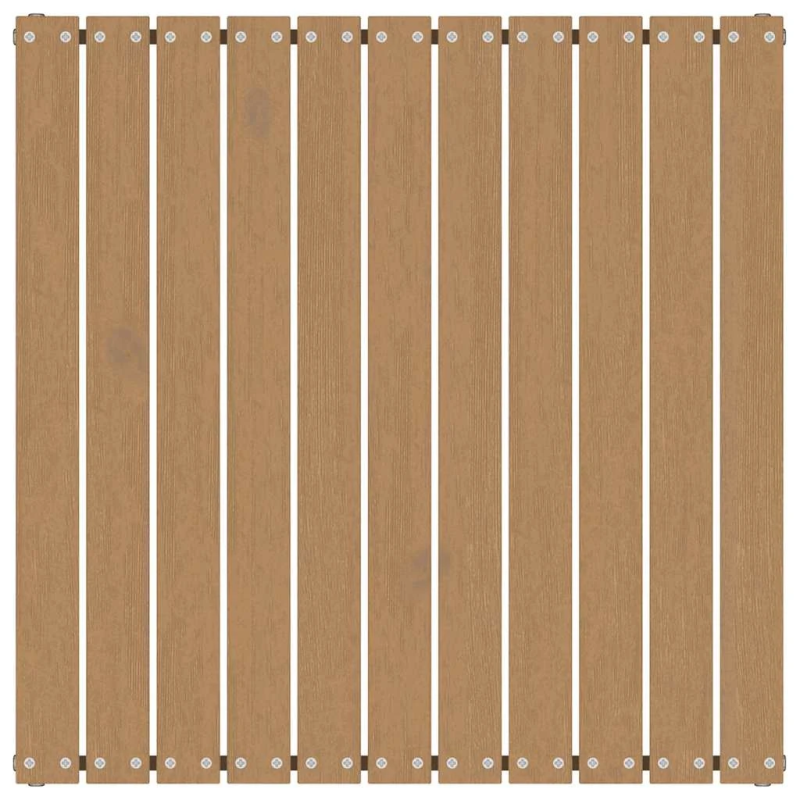 vidaXL dārza soli ar matračiem, 2 gab., medus brūns priedes masīvkoks