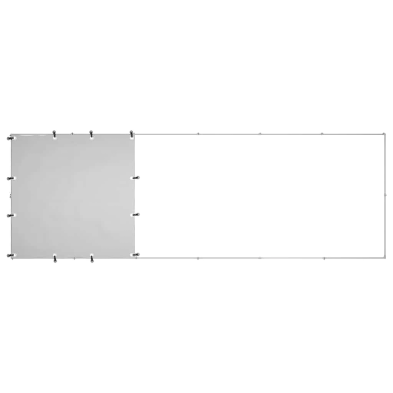 vidaXL suņu voljērs, sudraba krāsā, 330x110x110 cm, tērauds