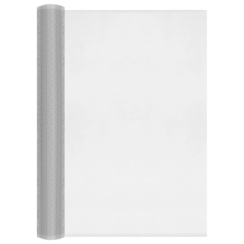 vidaXL siets, alumīnijs, 60x2000 cm, sudraba krāsā