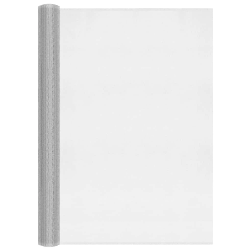 vidaXL siets, alumīnijs, 80x500 cm, sudraba krāsā