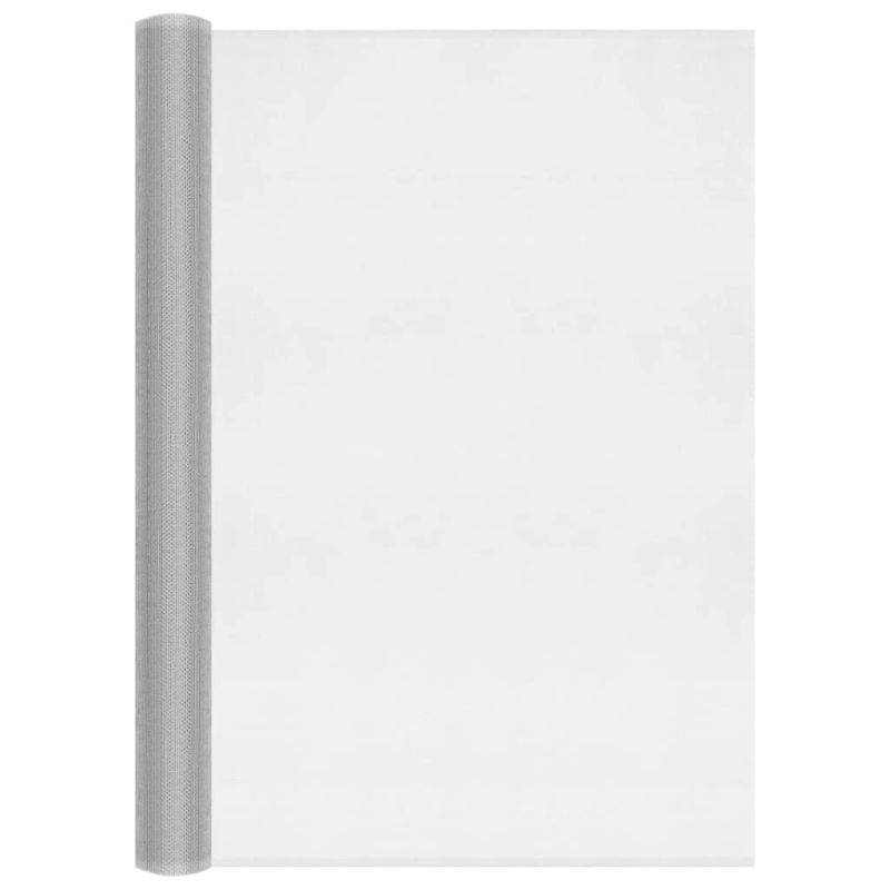 vidaXL siets, alumīnijs, 80x1000 cm, sudraba krāsā