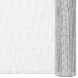 vidaXL siets, alumīnijs, 112x500 cm, sudraba krāsā