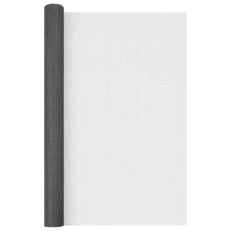 vidaXL siets, stiklšķiedra, 60x500 cm, melns