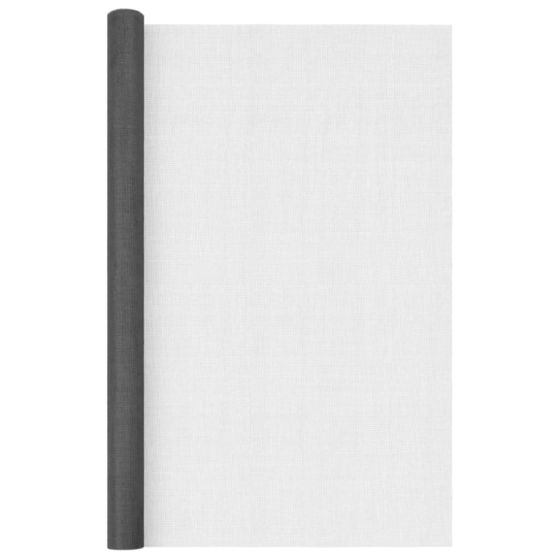 vidaXL siets, stiklšķiedra, 80x2000 cm, melns