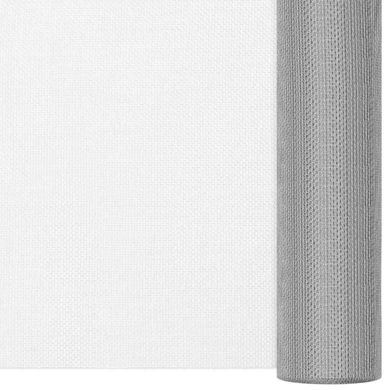 vidaXL siets, nerūsējošs tērauds, 112x2000 cm, sudraba krāsā