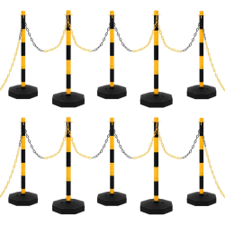 vidaXL ķēdes stabiņu komplekts, 10 m, plastmasas ķēde