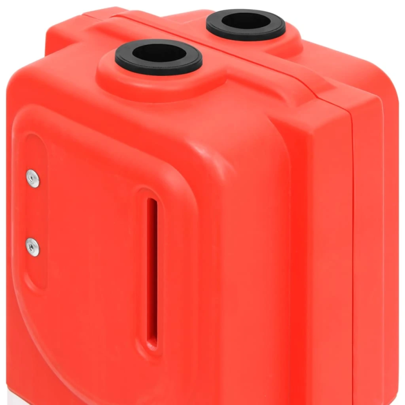 vidaXL satiksmes barjera, salokāma, sarkana, 210x50x105 cm