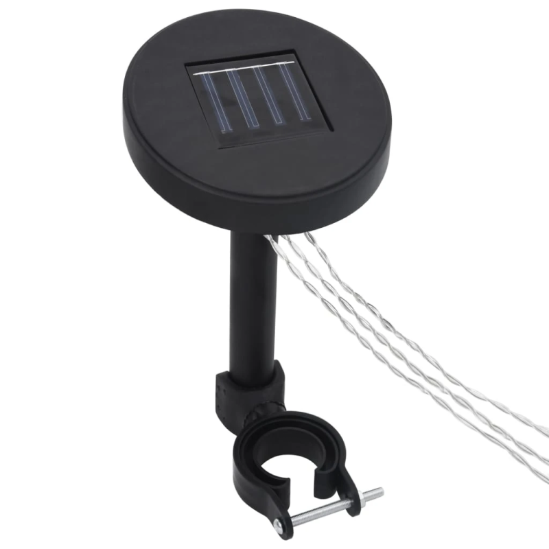 vidaXL dārza nojume ar aizkariem un LED lampiņām, 4x3 m, krēmbalta