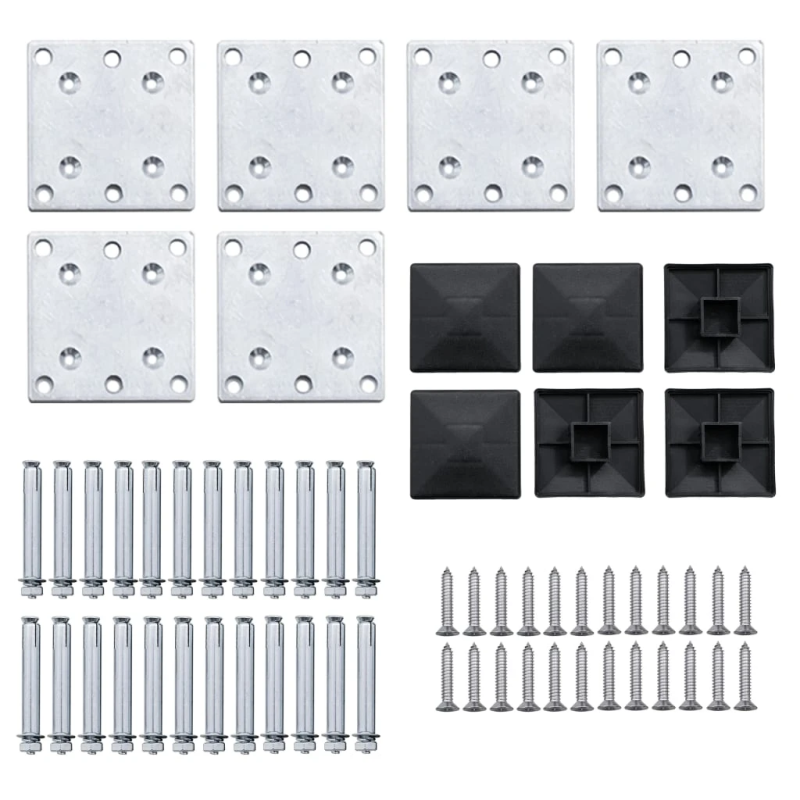 vidaXL žoga paneļu komplekts, 872x146 cm, brūns WPC
