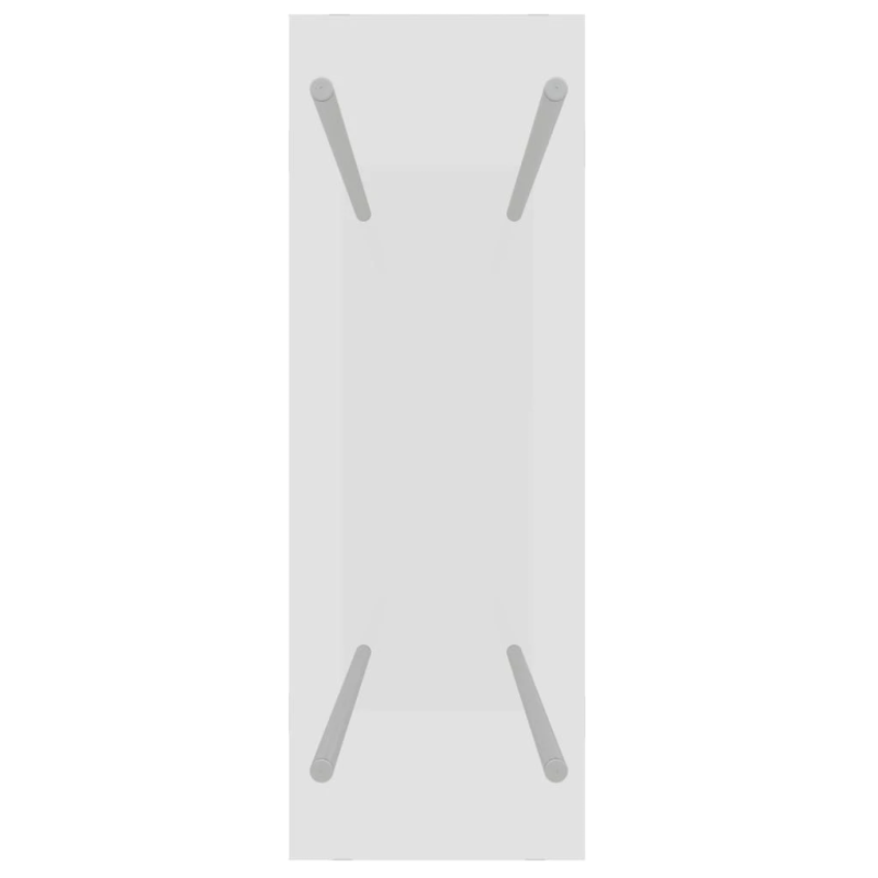 vidaXL malkas uzglabāšanas statīvs, caurspīdīgs, 80x35x100 cm, stikls