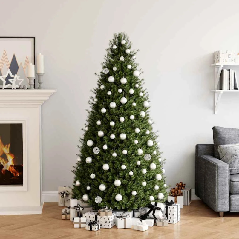 vidaXL Ziemassvētku bumbas, 100 gab., baltas