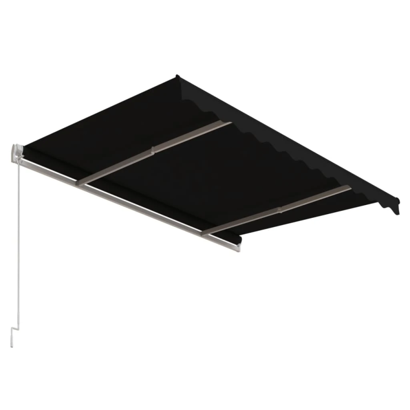 vidaXL izvelkama markīze, antracītpelēka, 300x250 cm, automātiska