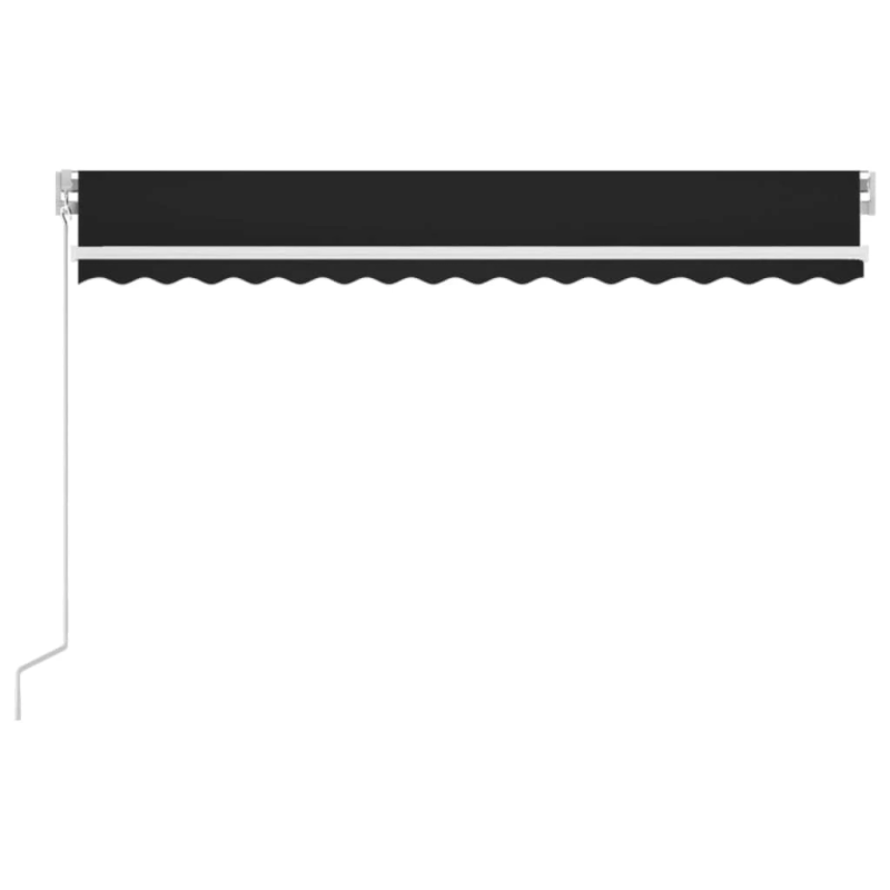 vidaXL izvelkama markīze ar LED, 400x300 cm, manuāla, antracītpelēka