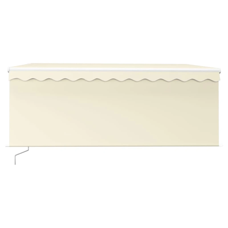 vidaXL izvelkama markīze ar žalūziju, LED, 3x2,5m, manuāla, krēmkrāsas
