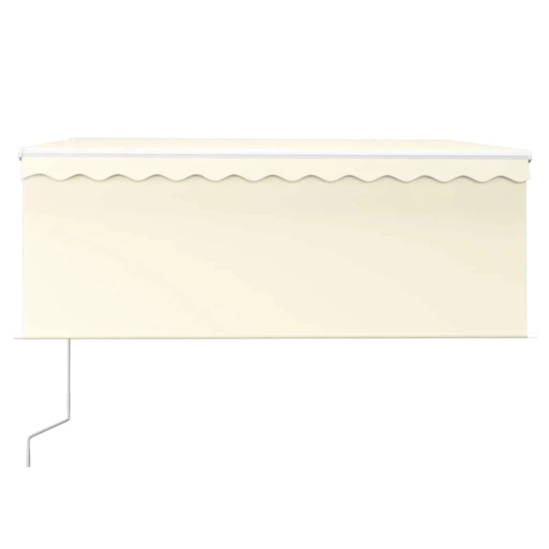 vidaXL izvelkama markīze ar žalūziju, 3x2,5 m, automātiska, krēmkrāsas