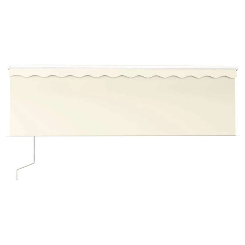 vidaXL izvelkama markīze ar žalūziju, 4x3 m, automātiska, krēmkrāsas