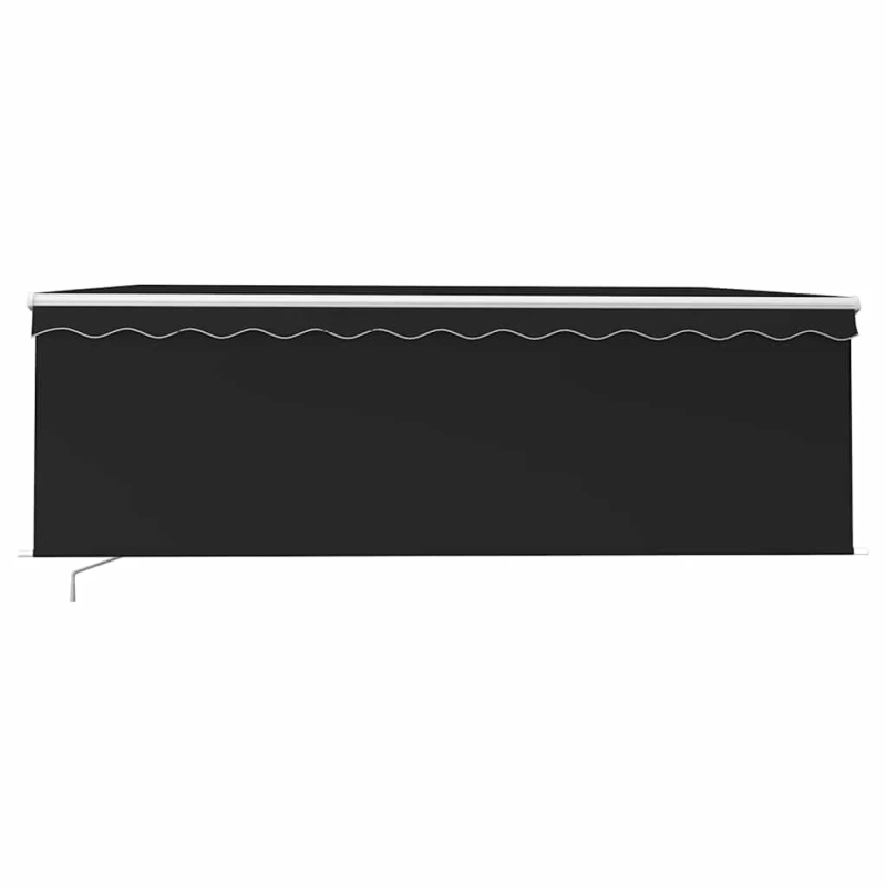 vidaXL izvelkama markīze ar žalūziju, 4,5x3 m, manuāla, antracītpelēka