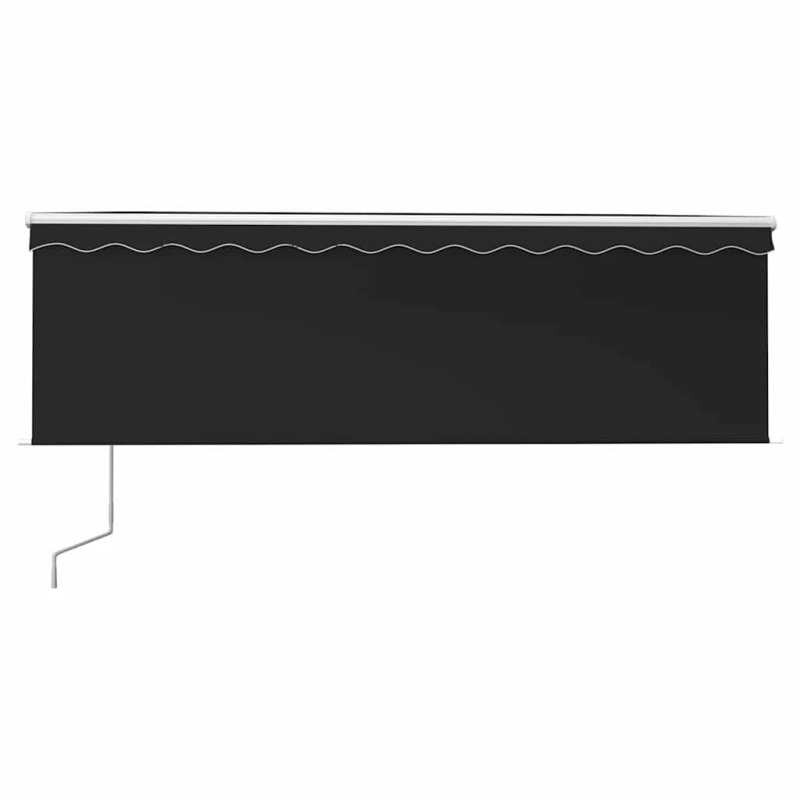 vidaXL izvelkama markīze ar žalūziju, 4,5x3 m, automātiska, pelēka