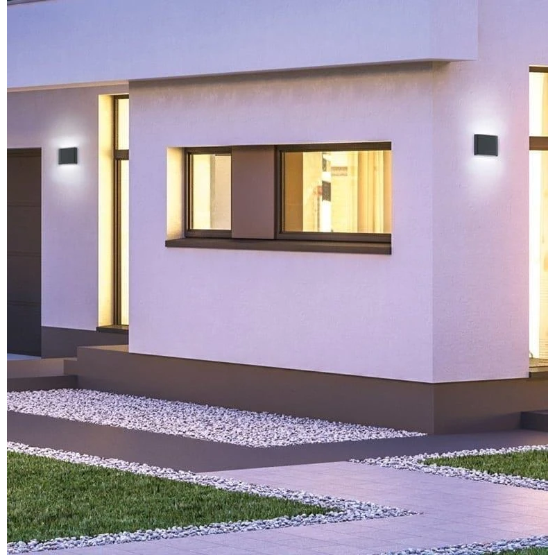 Āra lampa thames ii led 4.5w ip54 melns