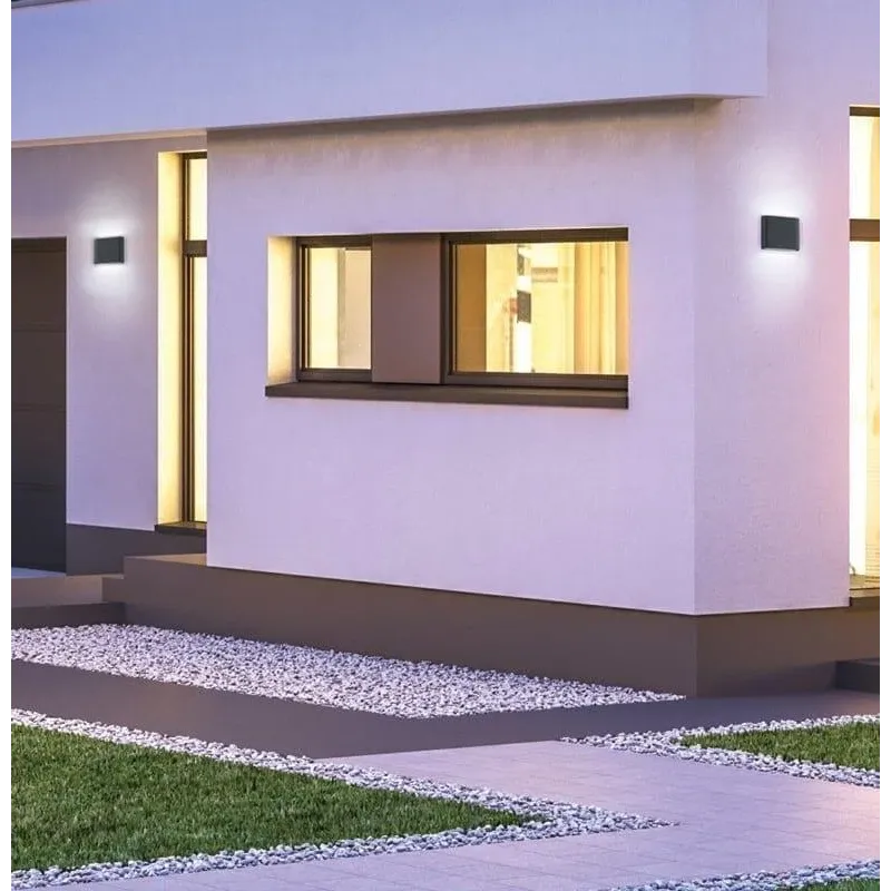 Āra sienas lampa Trio Thames II, 4.5W, LED, IP54, antracīta krās., 3 cm x 9 cm