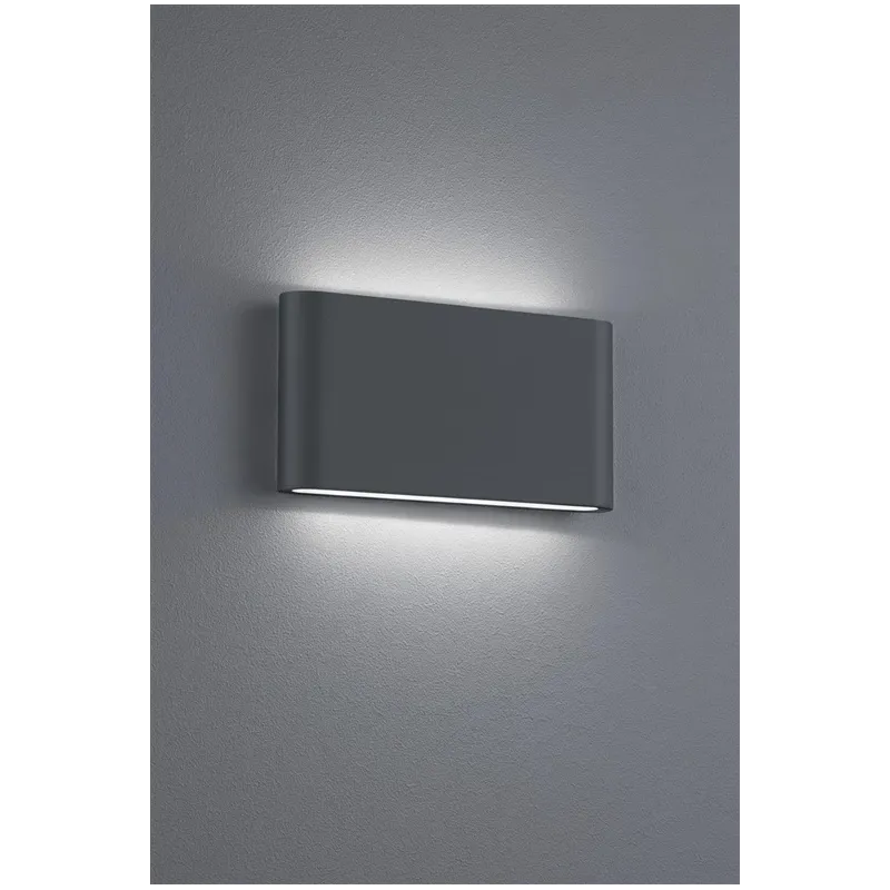 Sieninis lauko šviestuvas Trio Thames II, 4.5W, LED, IP54, antracito sp., 3 cm x 9 cm