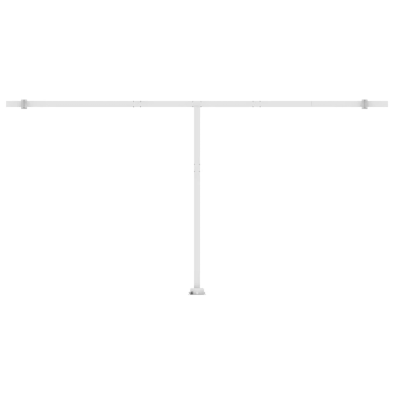 vidaXL izvelkama markīze ar LED, 600x300 cm, manuāla, dzeltena, balta