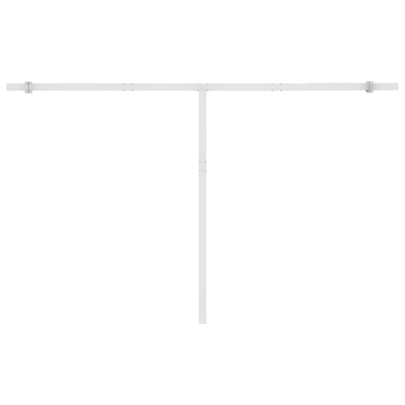 vidaXL markīze ar kātu, 400x350 cm, automātiska, krēmkrāsas