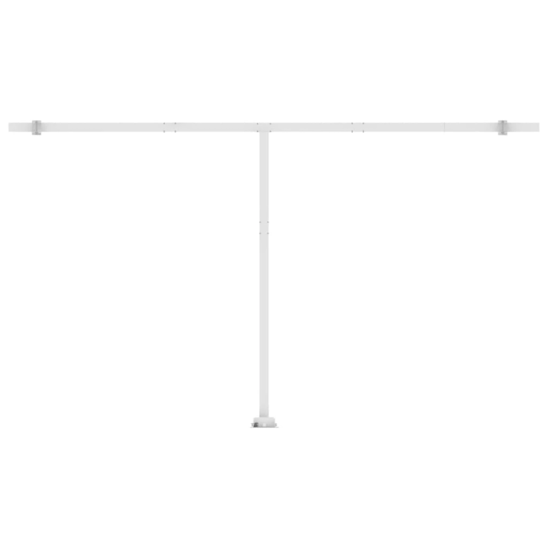 vidaXL izvelkama markīze ar LED, 500x350 cm, dzeltena un balta