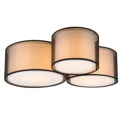 Ceiling lamp Trio burton 3-pc e27 matte black