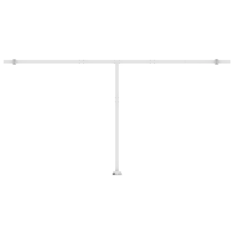 vidaXL izvelkama markīze ar LED, 600x350 cm, manuāla, dzeltenbalta