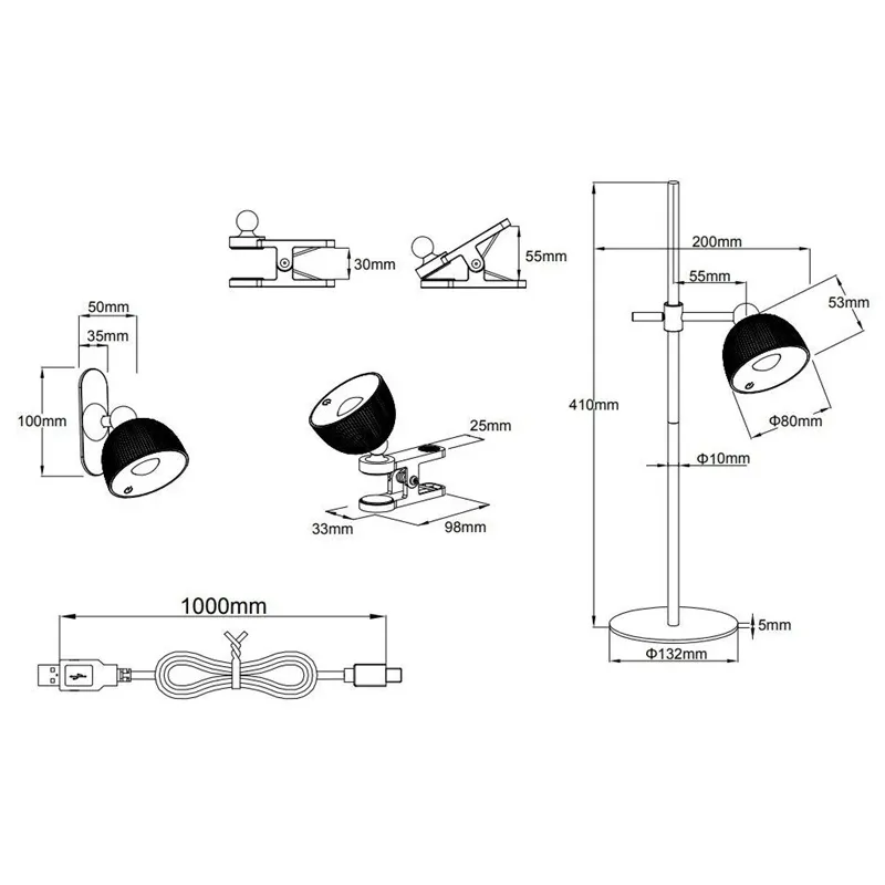 Stalinis šviestuvas Reality MAXIMA, LED, 3W