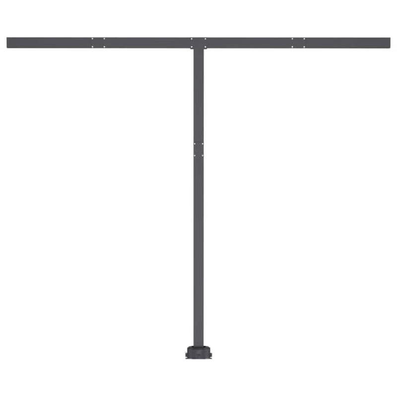 vidaXL izvelkama markīze ar LED, 350x250 cm, manuāla, zili balta