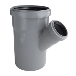 Iekšējās kanalizācijas trīszars HTplus. DIA 75 - 50 mm. 45°