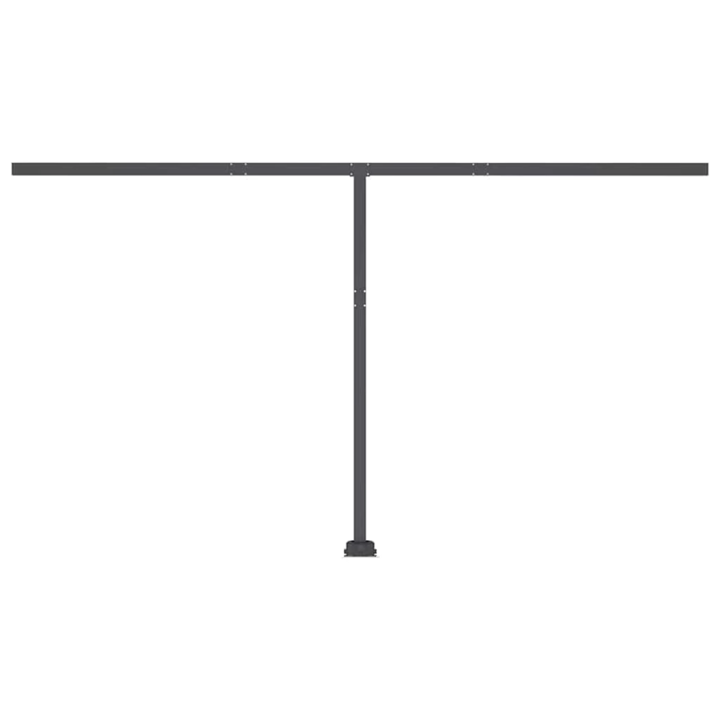 vidaXL izvelkama markīze ar LED, 400x300 cm, manuāla, krēmkrāsas