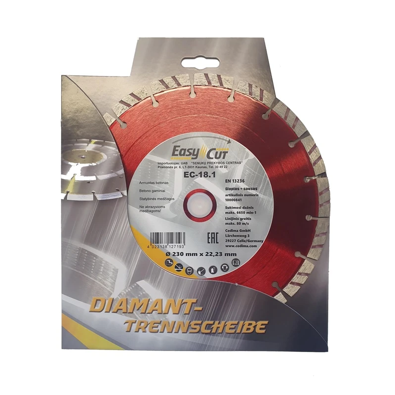 Dimanta griešanas disks Cedima EC-18.1 300x25.4x2.8