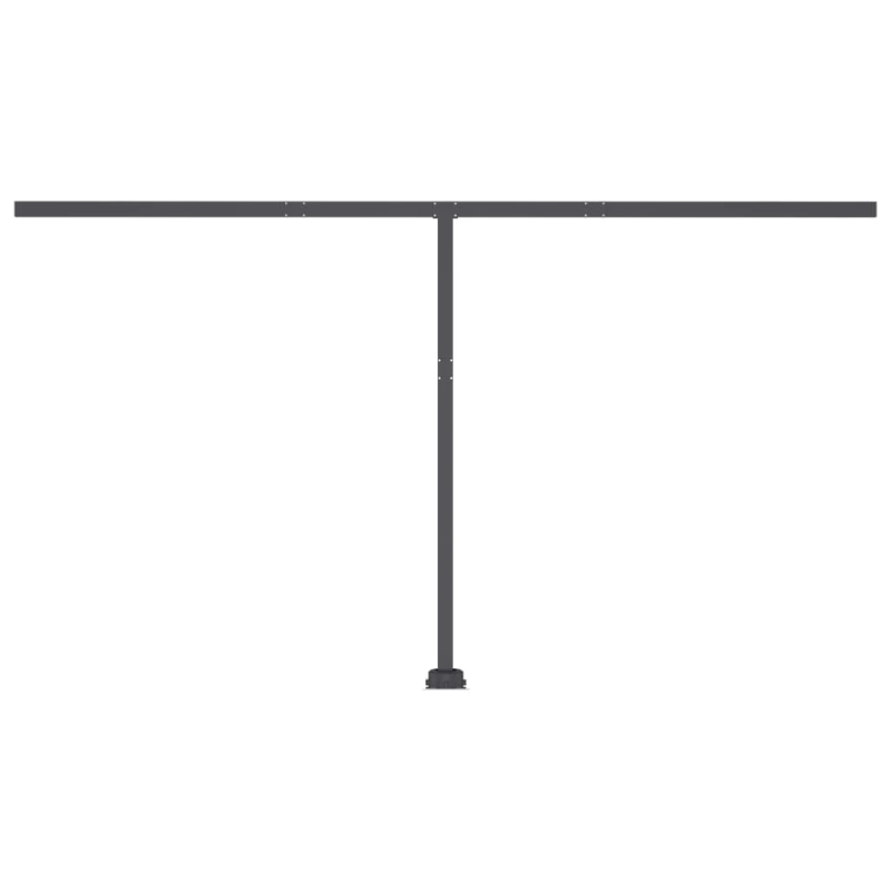 vidaXL izvelkama markīze, LED, vēja sensors, 450x300 cm, dzeltenbalta