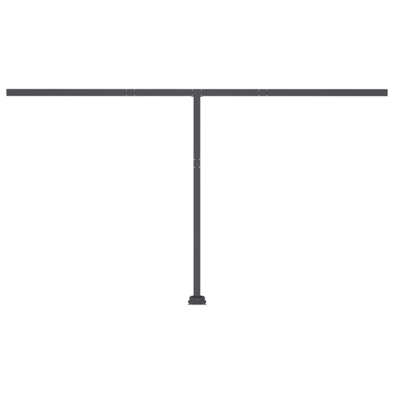 vidaXL izvelkama markīze, LED, vēja sensors, 450x300 cm, oranži brūna